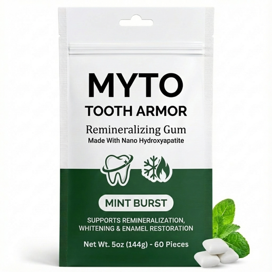 Remineralizing Gum With Hydroxyapatite and Xylitol